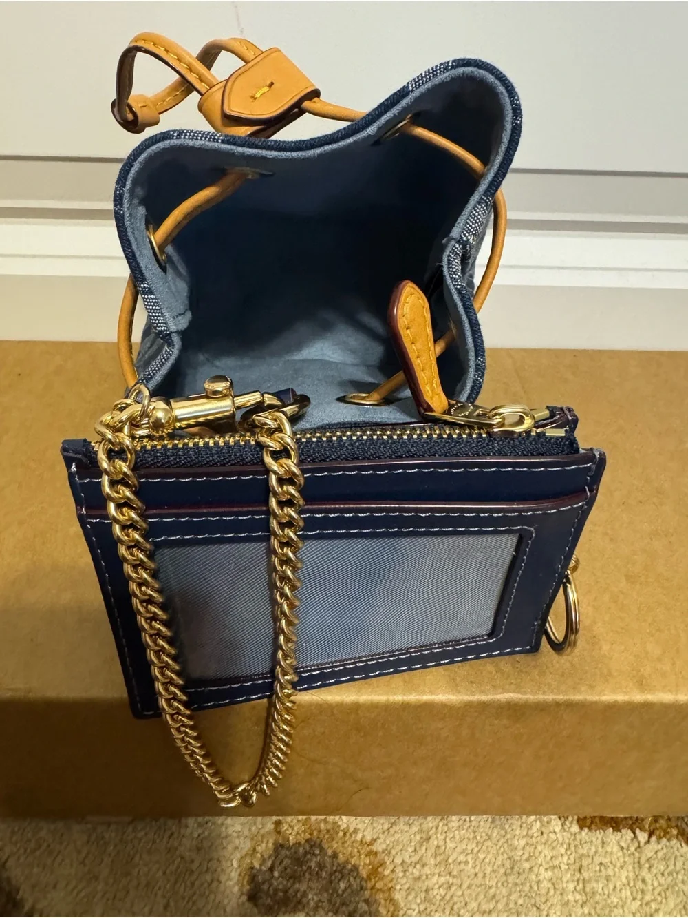Coach mini bucket